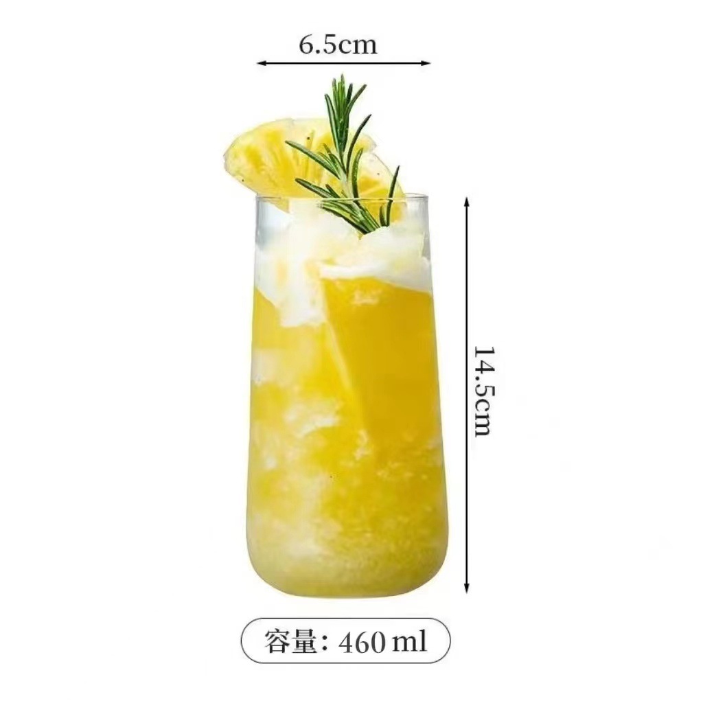 Coctel taza de combinación para damas mezclar taza de bebida fría batido taza de jugo taza de vino de vidrio sensación de alto nivel