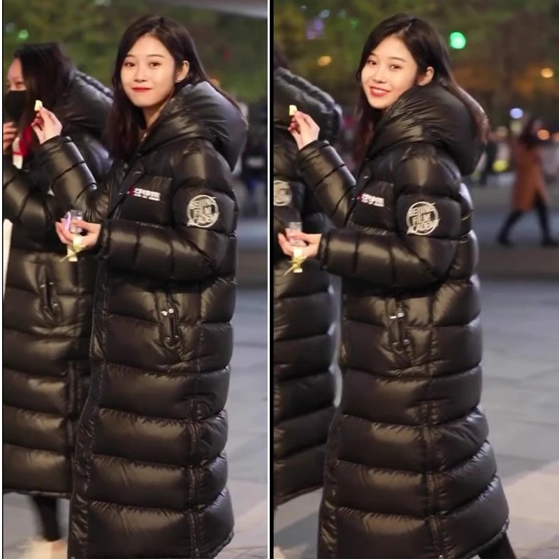 学院羽绒服超厚北电90白鸭绒加长男女同款过膝艺考北影校服