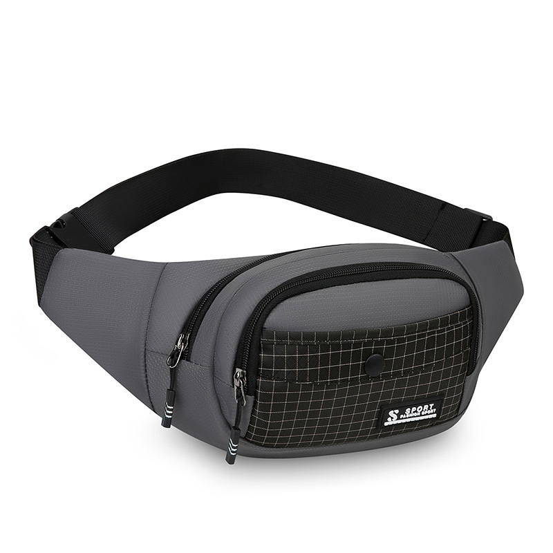 Bolsa de pago de negocios multicapa, bolso de pecho de nylon casual universal para hombres, bolso de teléfono móvil portátil al aire libre, mochila de hombro