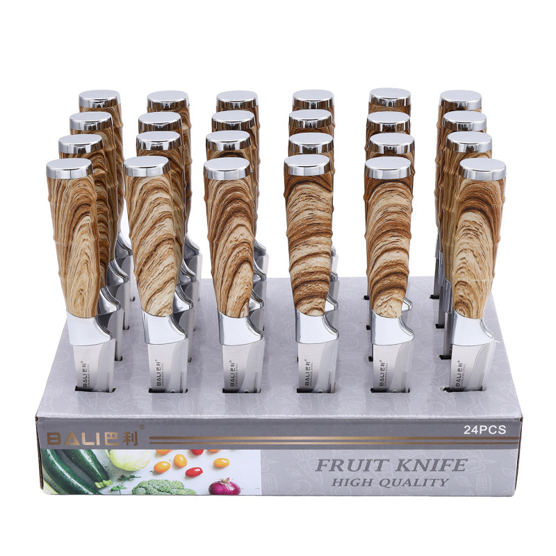 Caja de exhibición de cubierta de doble galvanoplastia plateada con mango de grano de madera cubierta por lote (3 pulgadas)