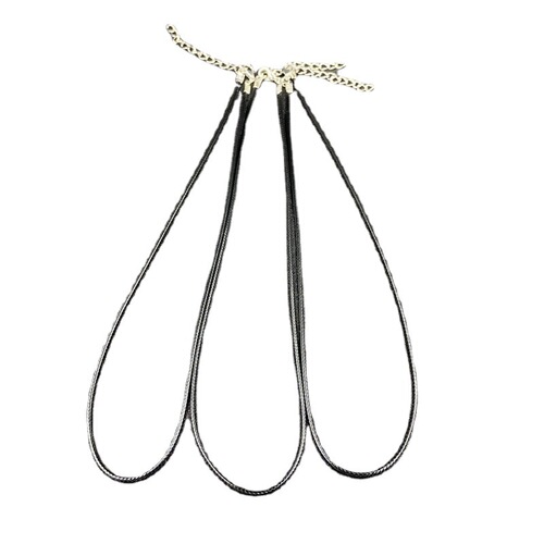 Jade pendant rope necklace 40cm Korean style wax rope leather rope necklace for men and women, couple, student sweater chain DIY