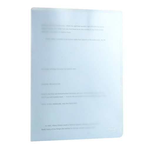 A4 folder ins high-looking thickened L-shaped folder large-capacity test paper folder student information resume storage folder