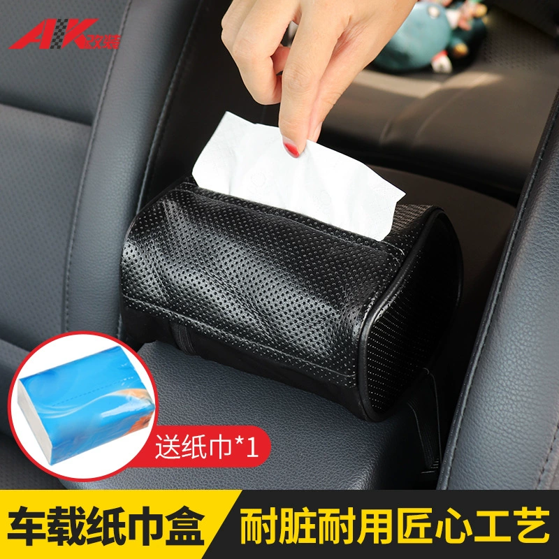 Автомобильная коробка для салфеток Автомобильные подвесные автомобильные принадлежности Бумажная коробка Салфетка Солнцезащитный козырек Подлокотник Коробка Лента Бумажный пакет