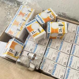 Philips Candle-Shaped Bulb Tungsten Filament Lamp Candle Bulb E14 Small Mouth E27 Transparent Frosted Tip Bulb Adjustable Brightness