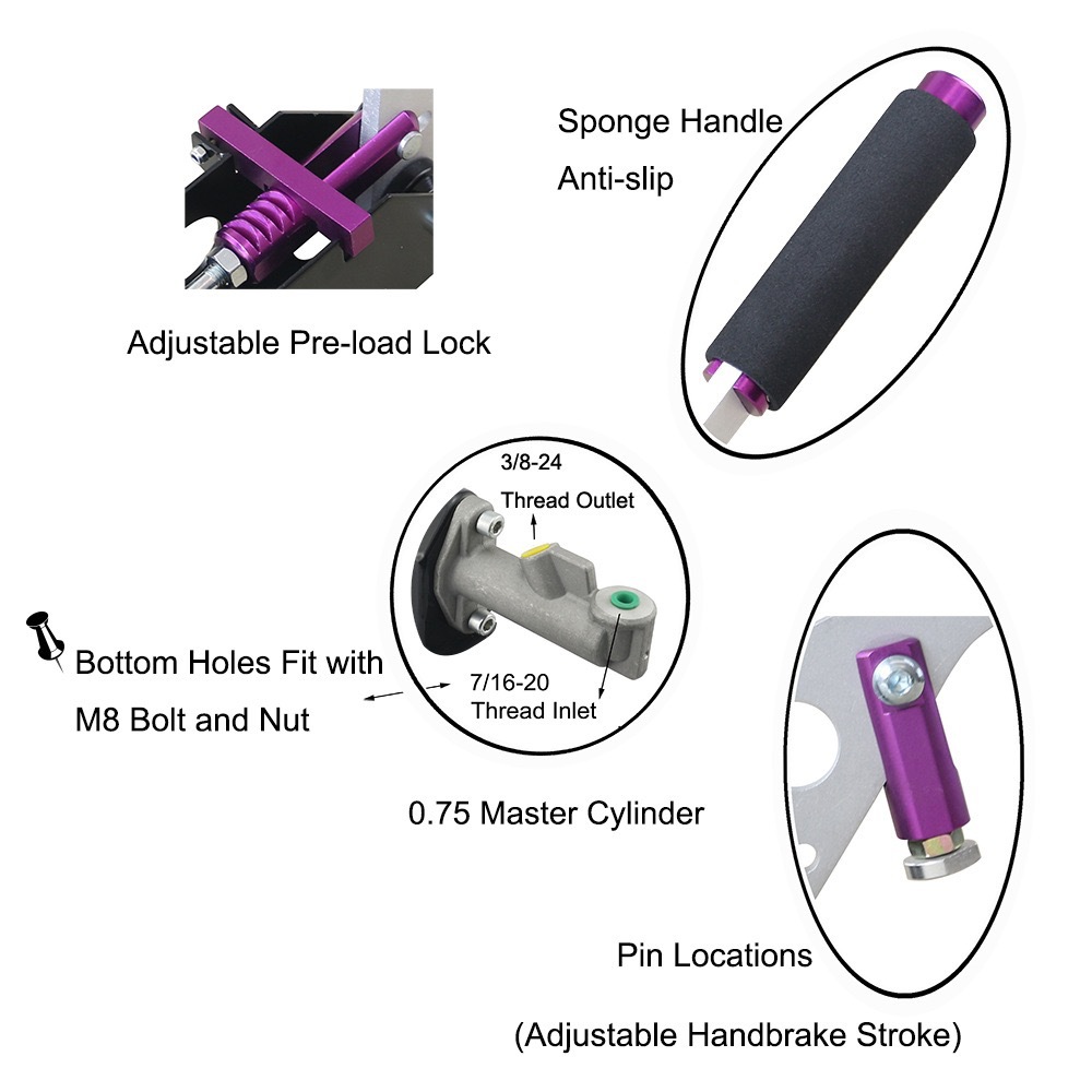 Car Modification · Hydraulic Handbrake Racing Handbrake Car Universal Drift Drift Handbrake Hydraulic Competitive Handbrake