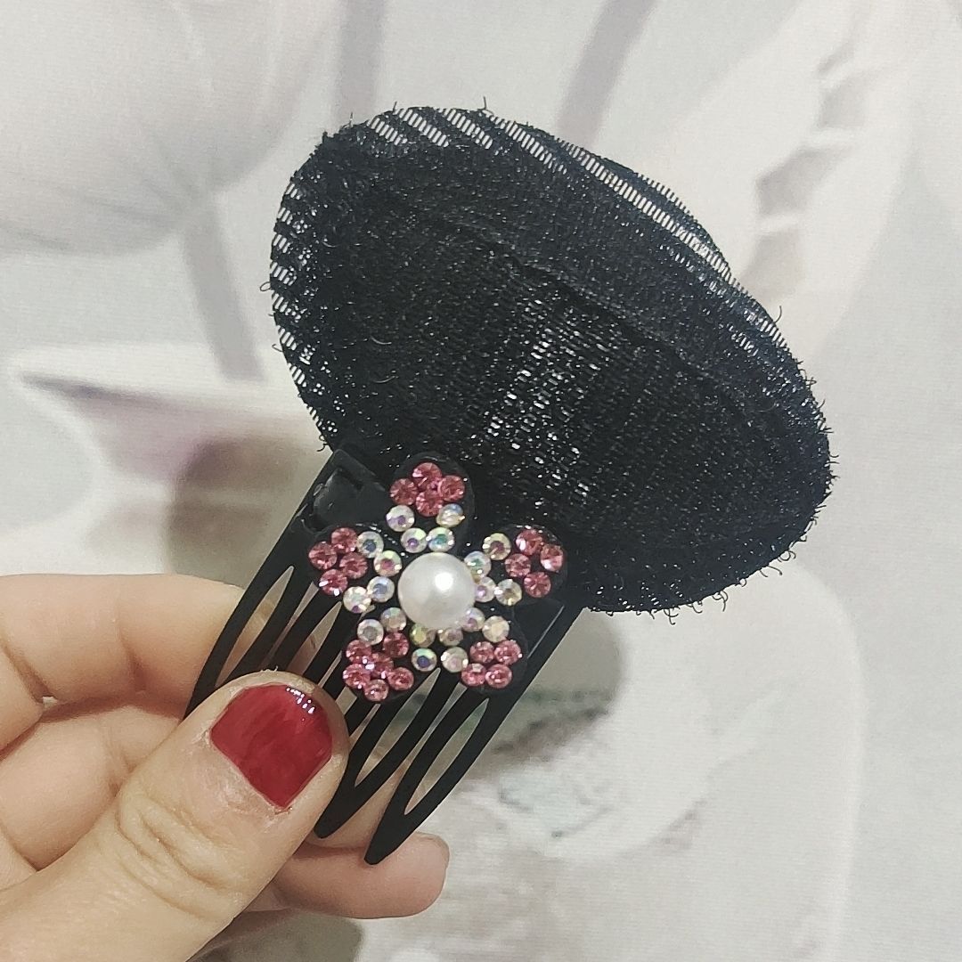 5 이빨 빗 꽃잎-핑크 꽃