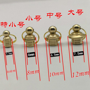 Copper Lid Gourd Accessories Small Copper Mouth Gourd Lid Copper Piece for Cultural Play Inlaid Mouth Snuff Bottle Wooden