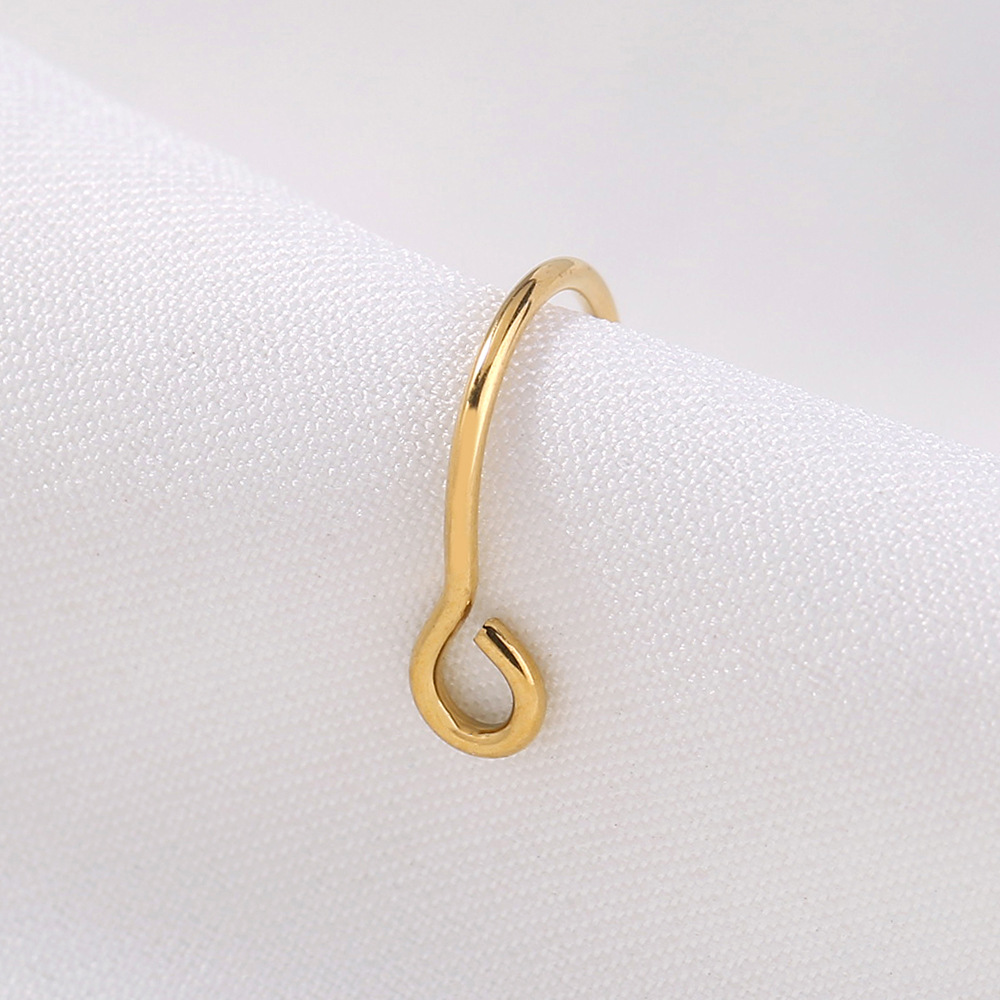 stainless steel hip hop punk fake nose ring without holes nose ring for couples wholesale