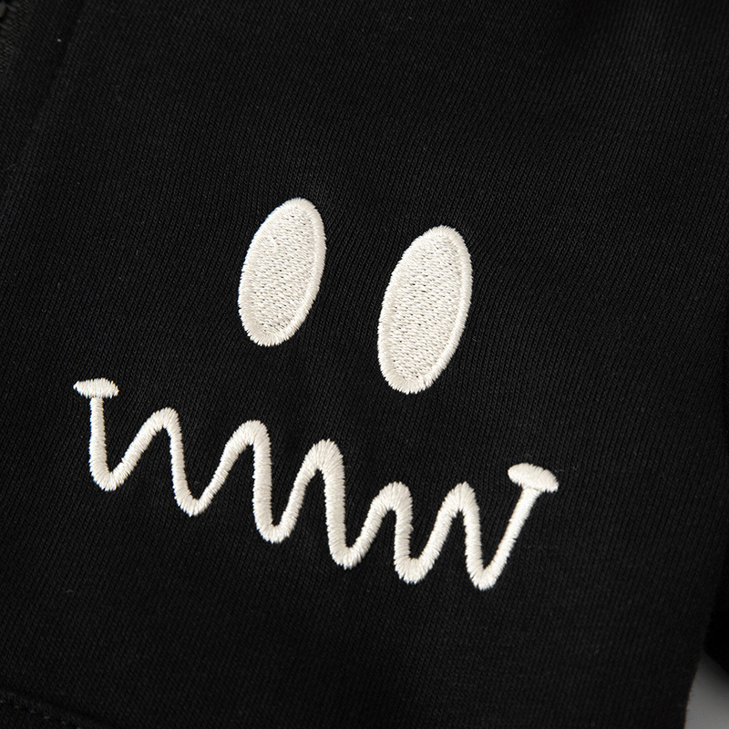 2023 Otoño e Invierno Nuevo estilo coreano Abrigo con capucha para niños bebé color matching Cartoon Boys' coat ropa para niños entrega por lotes