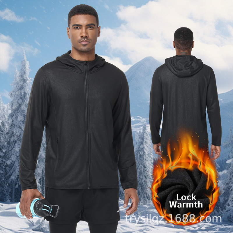 Cross-Border New Camouflage Jacket Autumn and Winter Fleece Jacket Outdoor Sweatshirt Knitted Top Fashionable Warm Hooded