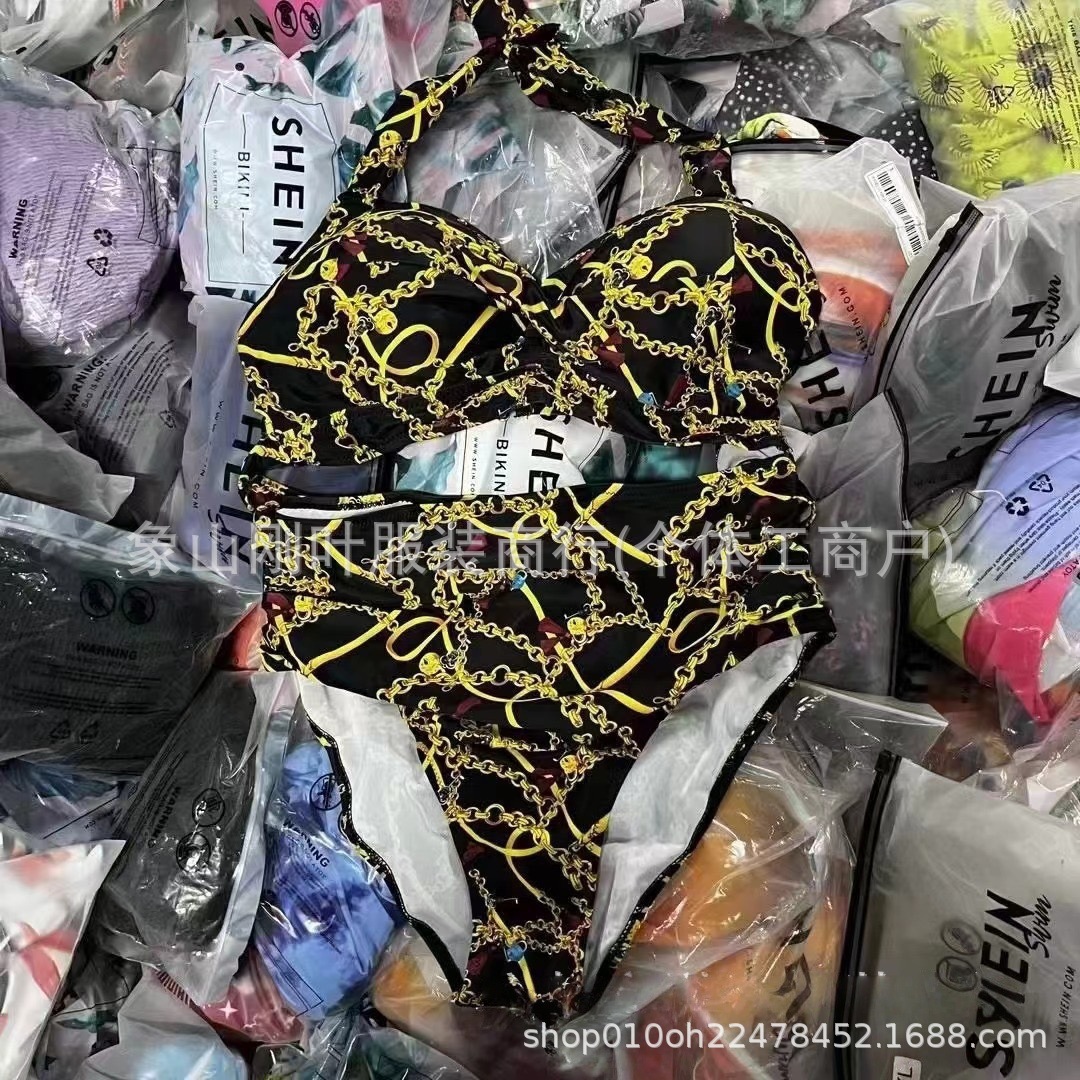 Transfronterizos Amazon Shein split bikini de moda sexy de dos piezas en stock de trajes de baño al por mayor