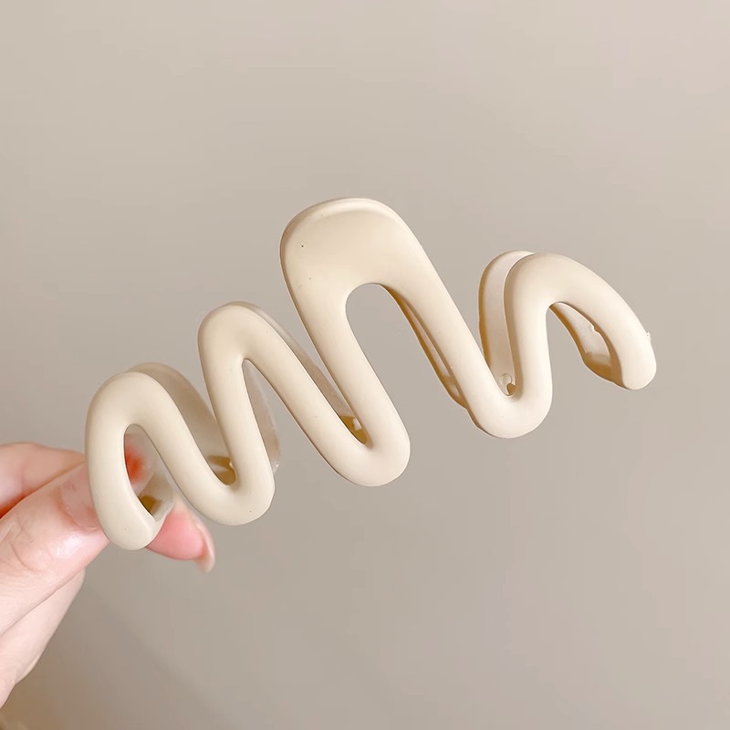 Pinza de agarre simple y versátil de temperamento, clip de tiburón grande, horquilla, pinza para el cabello de alta calidad para mujer, clip para el cabello en la parte posterior de la cabeza, accesorios para el cabello al por mayor