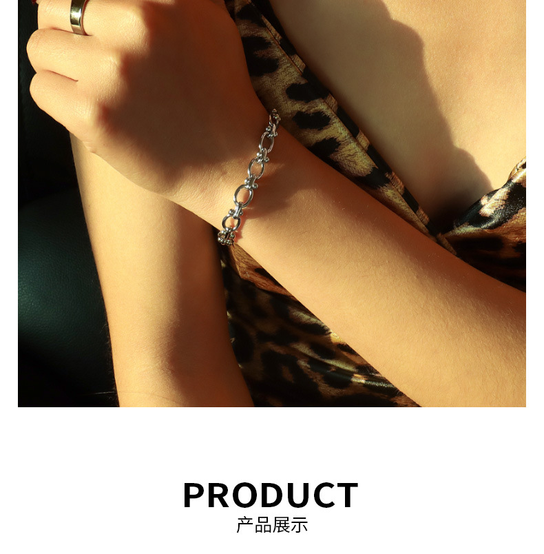 304 Stainless Steel Chain Material PVD Coated Real Gold Plated 18K Gold Geometric 304 Stainless Steel Fashion Waterproof Non Tarnish 304 Stainless Steel Bracelets