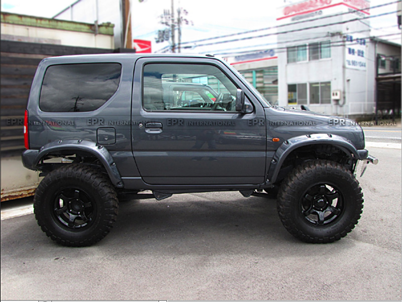 Suitable for Suzuki Jimny Jimny Jb23 to 53 Carbon Fiber Modification Parts Off Front and Rear Wide Body Wheel Arches
