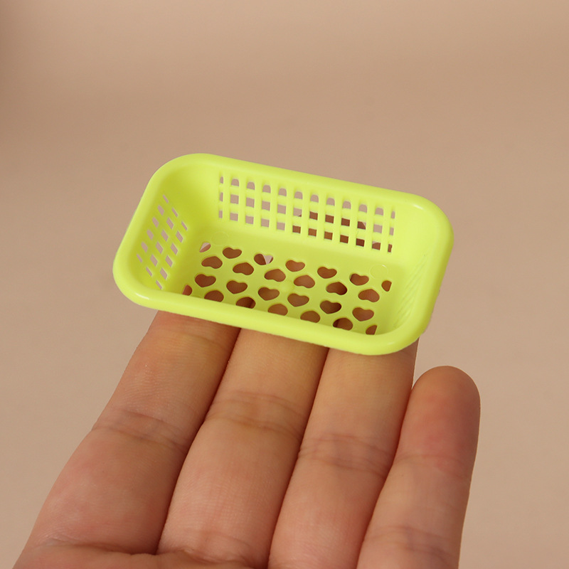Cesta de Drenaje en Miniatura para Casa de Muñecas de Plástico