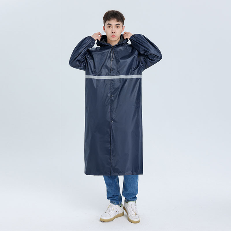 네이비 두꺼운 긴 탄성 커프스 큰 테두리