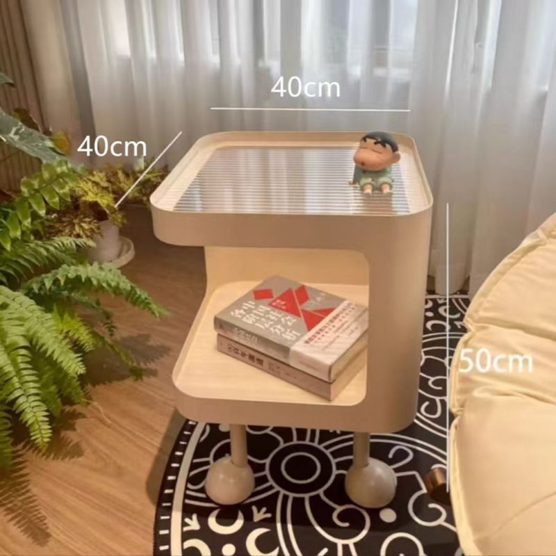 흰색 + 창홍 유리 [40*40*50 높이] 조명 스트립 없음