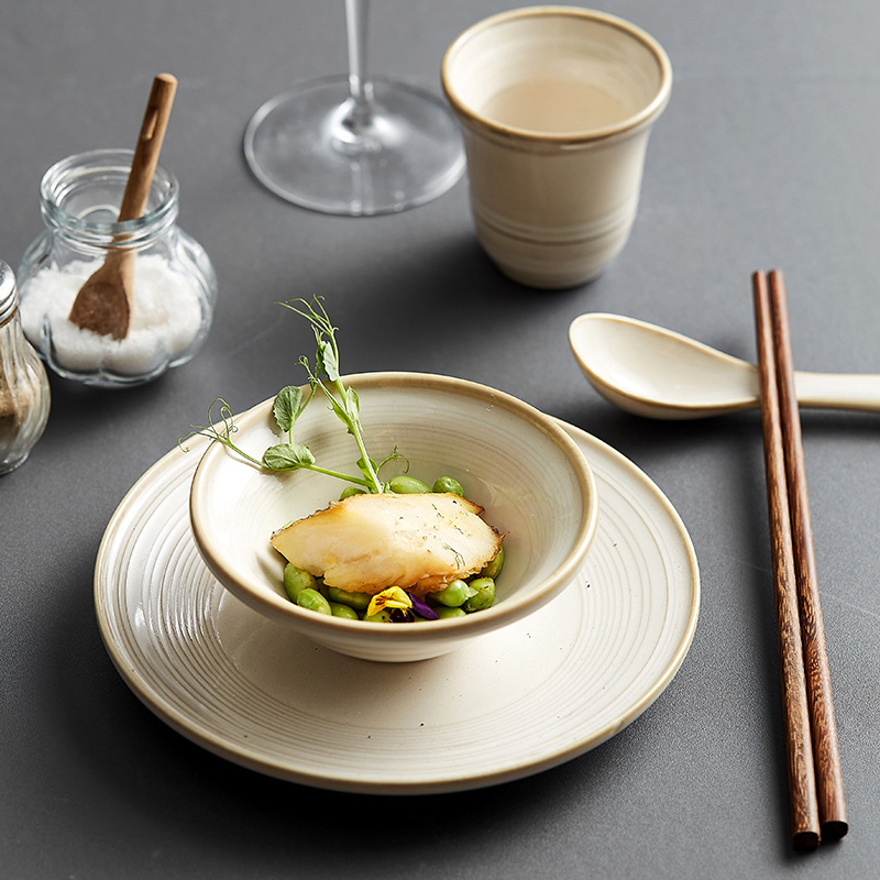 商用中式高端五星级酒店餐具摆台套装三四件套餐厅火锅店会所饭店