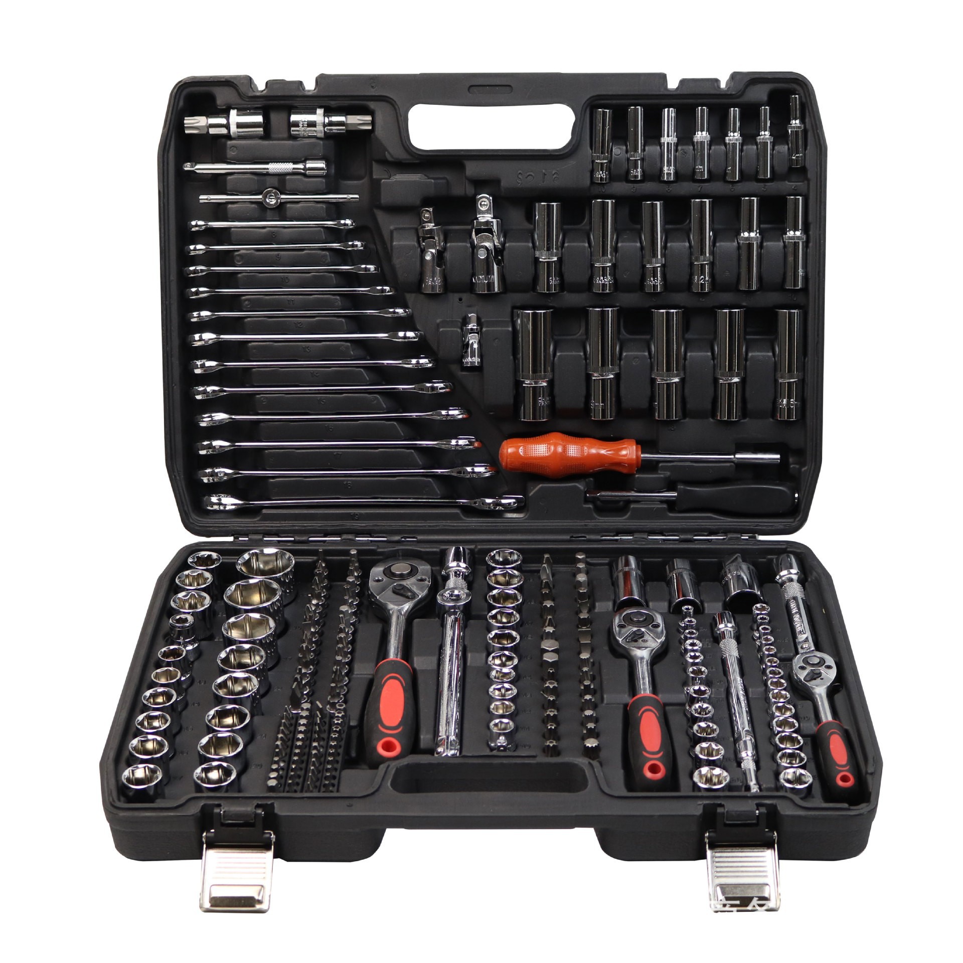 216-Piece Ratchet Wrench Repair Tool Box Car Mechanical Repair Multi-Functional Socket Large Flying Wrench Set