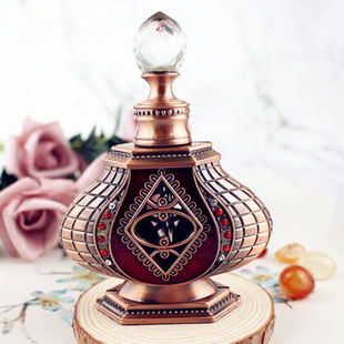 12ML antique big belly DIY essential oil bottle perfume bottle high-grade metal tattoo embroidery pigment sub-bottle retro ornaments