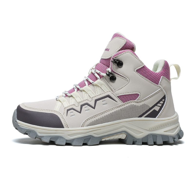 Zapatos de montaña al aire libre de explosión transfronteriza, zapatos de montaña antideslizantes y resistentes al desgaste para hombres, zapatos de montaña de montaña de fondo, amortiguación transpirable, ligera