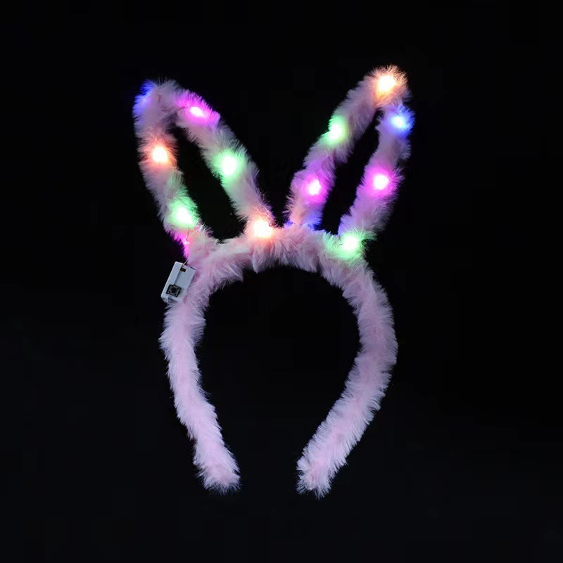 Bar espectáculo atmósfera props luminoso peluche orejas de gato accesorios de cabello zorro bandas de cabello mercado nocturno accesorios de fiesta de suministro