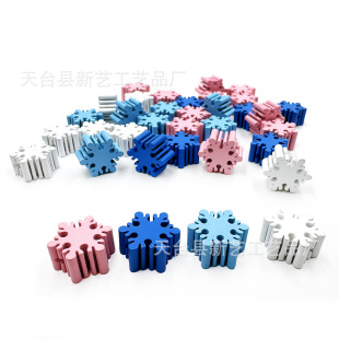 (Wholesale), Christmas decorations, geometric accessory handmade, accessories, with snowflakes, DIY