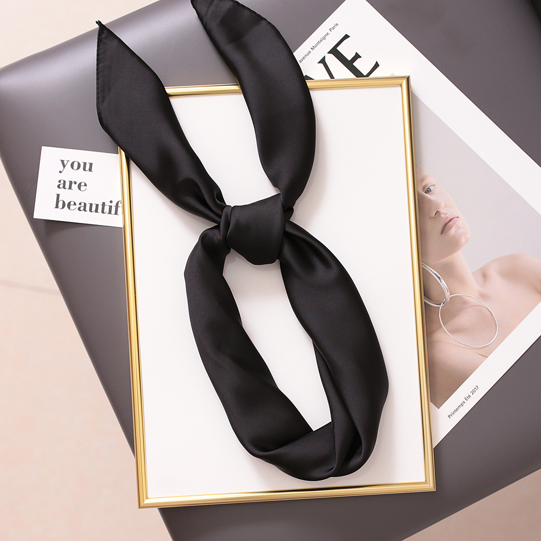 Small Square Scarf For Women, Versatile Professional Neck Wrap_voghion.com