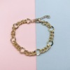 Fresh accessory, fashionable chain, metal bracelet, European style, simple and elegant design