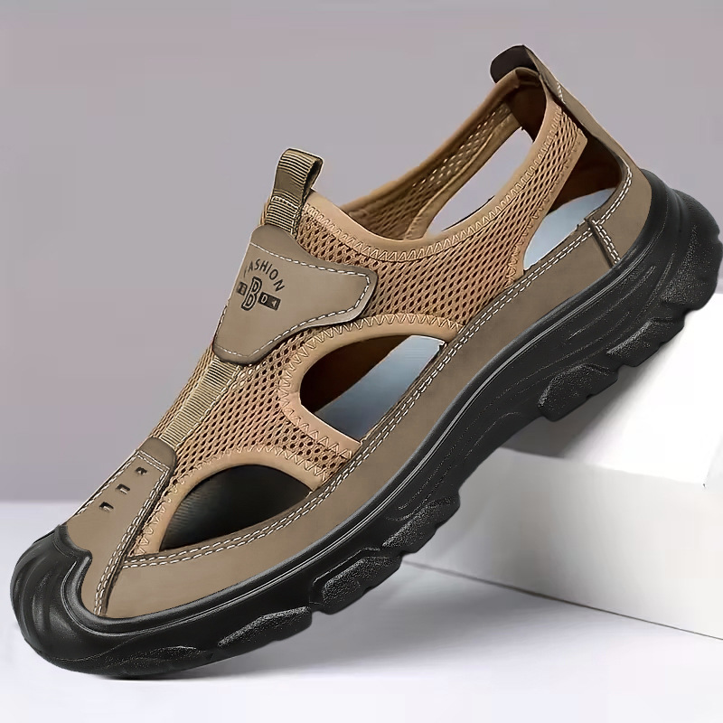 Sandalias de poliuretano para hombres nuevos zapatos huecos para hombres zapatos de tamaño grande zapatos casuales transfronterizos poco profundos zapatos transpirables 46