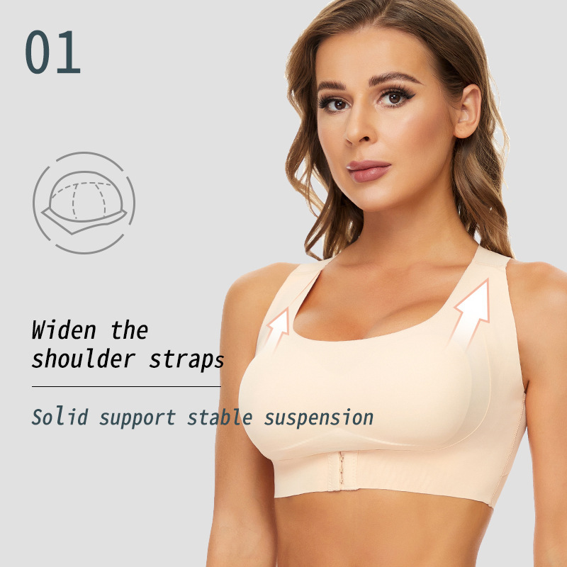 Cross-Border Foreign Trade Plus-Size Corrective Shapewear Two-In-One Push-Up Sports Bra with Beautiful Back Design, Side Breast Reduction, Wireless Bra for Women Cross-Border Foreign Trade Plus-Size Corrective Shapewear Two-In-One Push-Up Sports Bra with Beautiful Back Design, Side Breast Reduction, Wireless Bra for Women