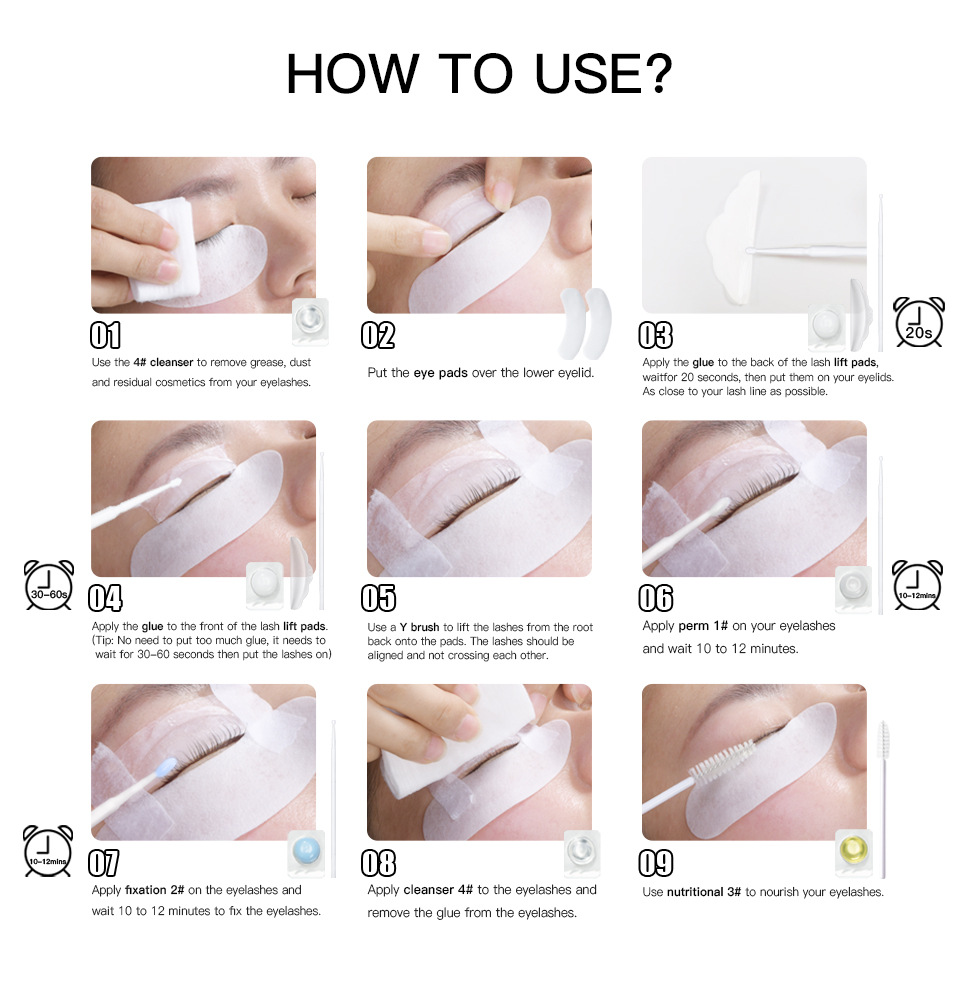 carina IBCCCNDC Puppe Elektrische Rolle Keratin Curling Technik Einweg Kalte Dauerwelle Wimpern Set_voghion.com