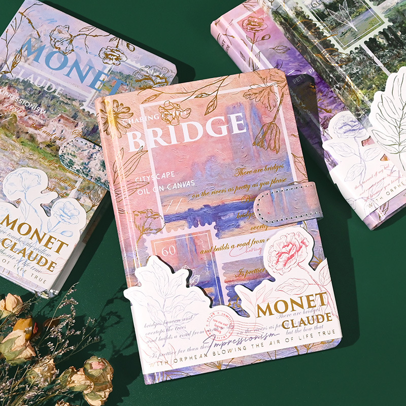Cuaderno de pintura al óleo estilo Ziyi, diario creativo para chicas, magnético
