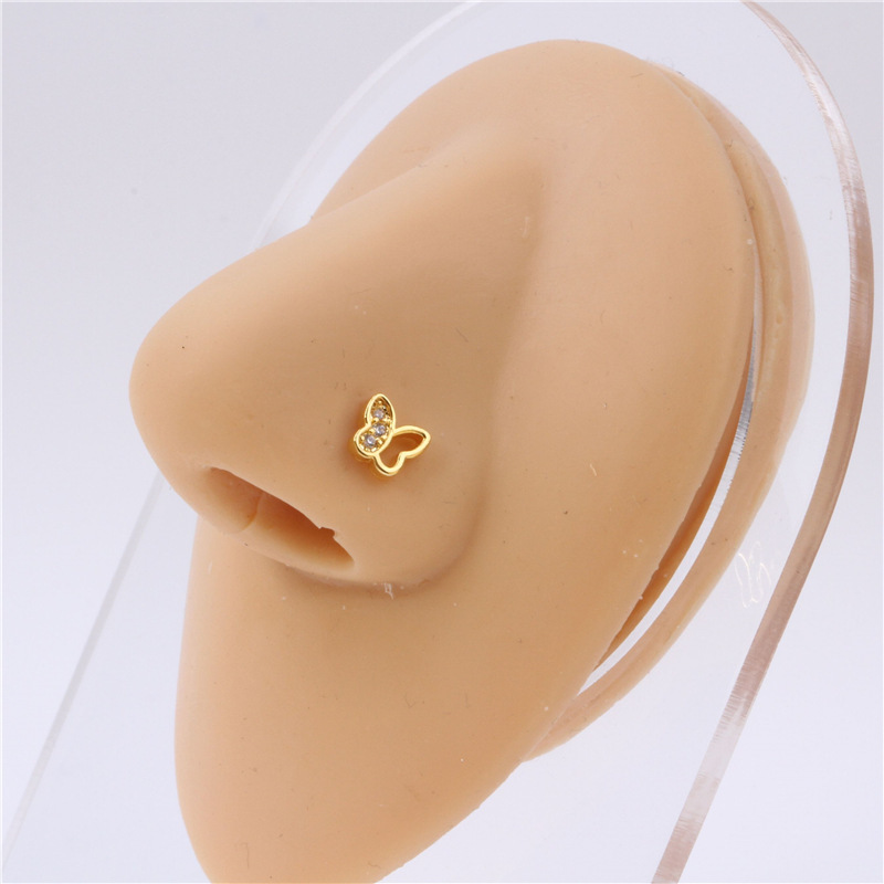 Piercing naso cuore con zircone e occhio di demone_voghion.com