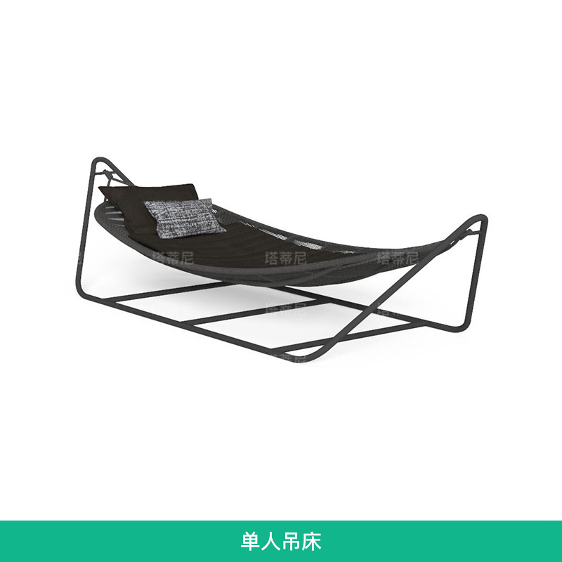 Sofá de exterior para ocio, sillón de jardín moderno y sencillo, diseño de protección solar para una sola persona, muebles de exterior de ratán. image 15