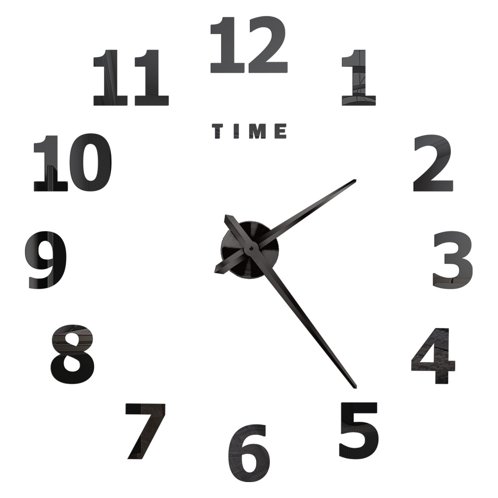 Cross-border Venta caliente DIY Reloj de pared creativo Reloj de pared reloj pegatina de pared reloj de gran tamaño Digital