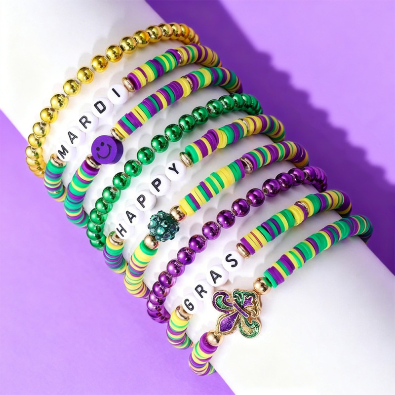 European and American Cross-Border New Carnival Hot Sale Bohemian Festival Rice Bead Bracelet English Letter Pendant Bracelet European and American Cross-Border New Carnival Hot Sale Bohemian Festival Rice Bead Bracelet English Letter Pendant Bracelet