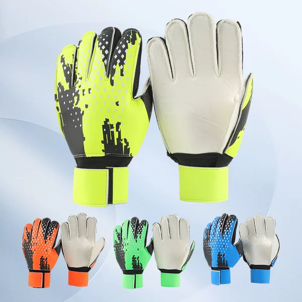 Football Goalkeeper Gloves Professional Goalkeeper Gloves with Finger Protection Non-Slip Wear-Resistant Football Gloves for Kids Adult