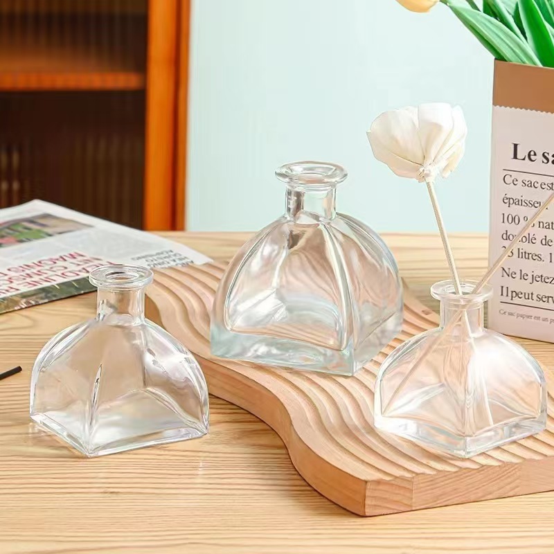 Botella de fragancia de 100ml botella de tapones de madera de 50ml botella de fragancia de decoración doméstica de interiores botella de fragancia