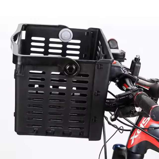 自転車のバスケットの折り畳み自転車の電気自動車のプラスチックの前にかごを掛けてバスケットの自転車の部品を掛けます。