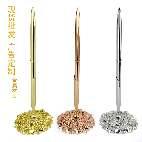 Spot Wholesale Processable Business Metal Pens Office High-Value Gift Ballpoint Pens Hotel Desktop Pens