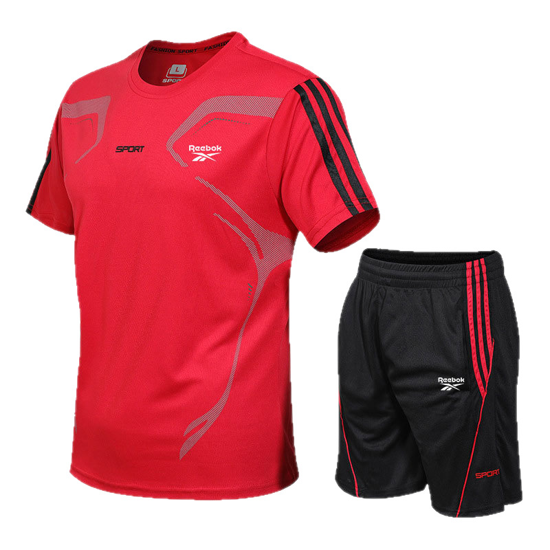 Sports suit, summer quick dry laundry basket, basketball uniform for gym, body-friendly shorts, for running, with short sleeve, feather stuffing, loose fit 5