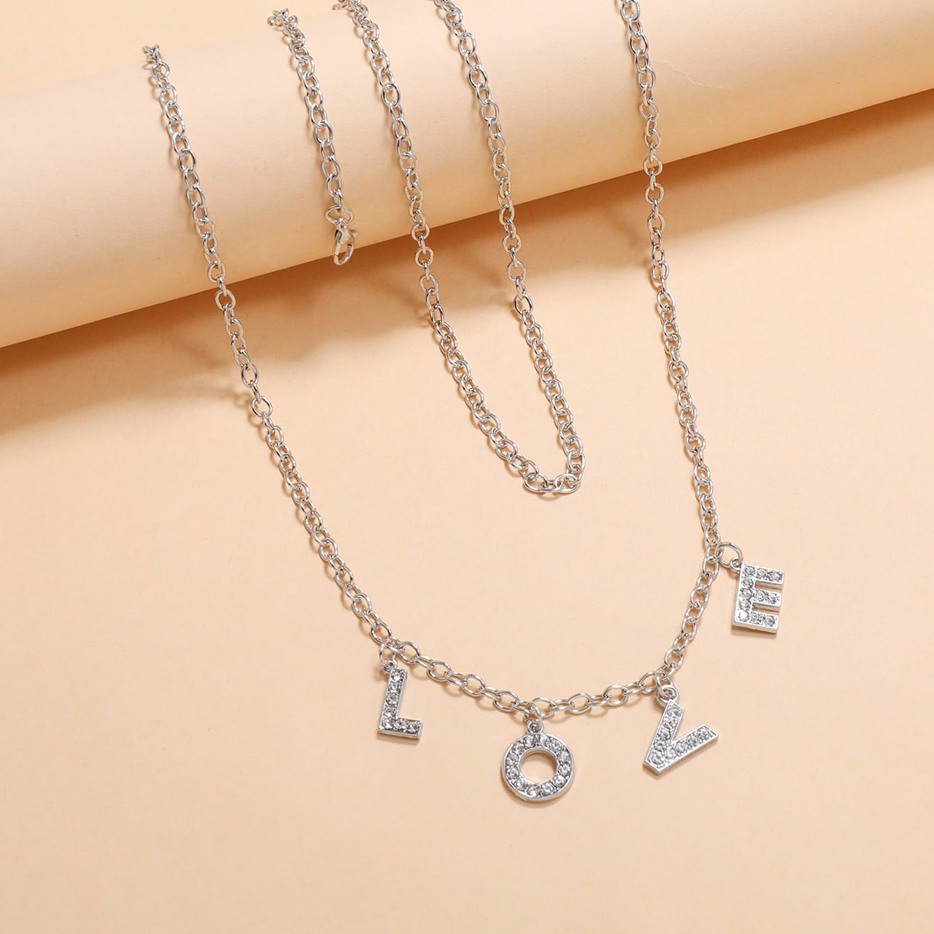 Fashion New Simple Style Letter Alloy Waist Chain display picture 3