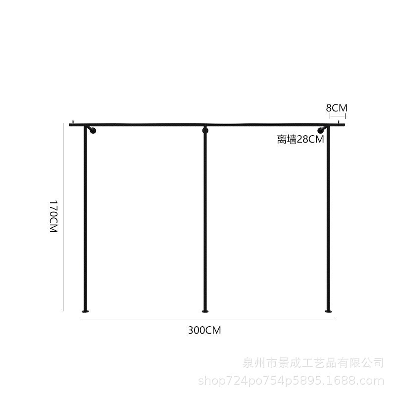 [매트 블랙] D 타입 300*170cm 길이 업그레이드 두껍게