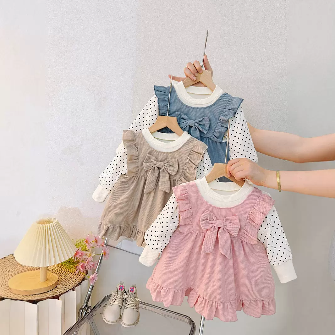 女童连衣裙春装春秋衣服洋气特价韩版婴儿0-3岁公主裙女宝宝裙子