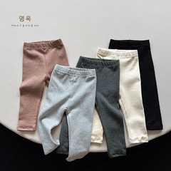Stretch cotton cashmere leggings ~ 2024 spring and autumn new style children's versatile small leggings baby Korean style leggings