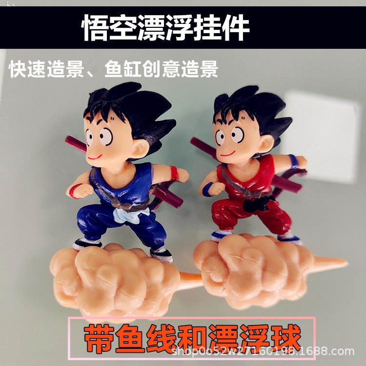 Fish Tank Landscaping Floating Goku Diver Figurine Aquarium Decoration Aquatic Plant Ornament Wholesale Aquarium