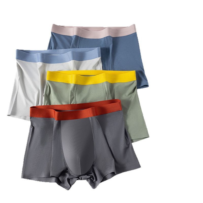 Ropa interior modal de los hombres sin costuras boxeadores de fábrica al por mayor boxeadores transpirables más tamaño verano Mediados de cintura