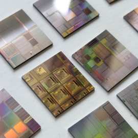 教具科普硅晶片裸芯片储存IC晶片中芯集成电路CPU光刻片