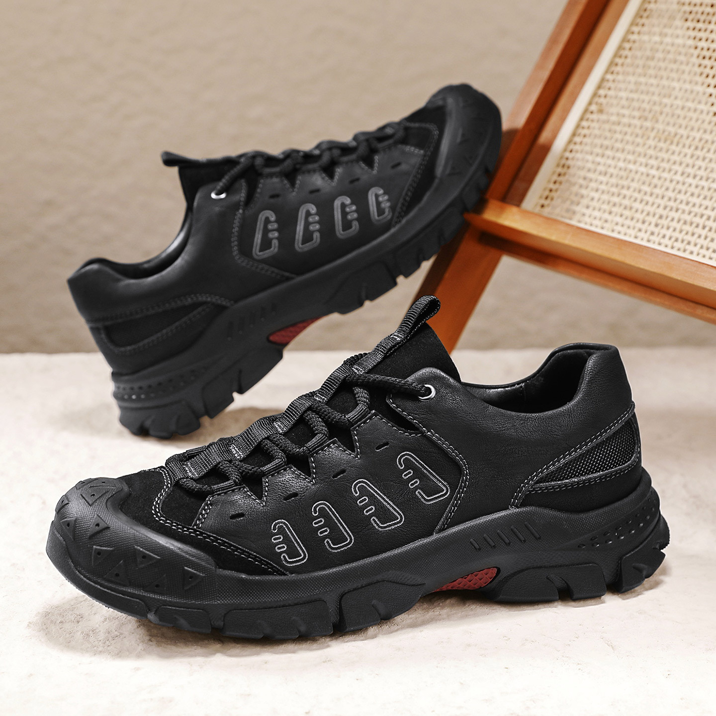 Men's Large-Size Safety Shoes With Closed Toes, Outdoor Work Shoes, Casual Sports Hiking Shoes_vogvips.com